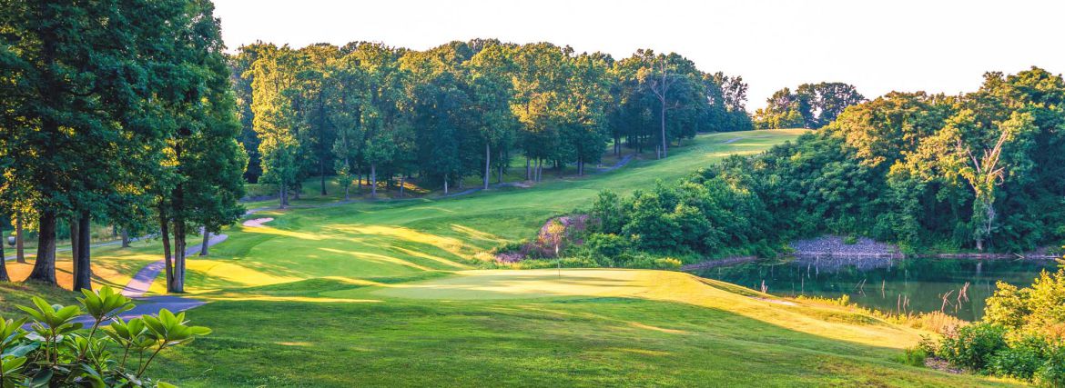 Hole In Fun Golf Leagues and Tournaments 2-Man Monday Night League at Iron Valley Golf Club Hole 13